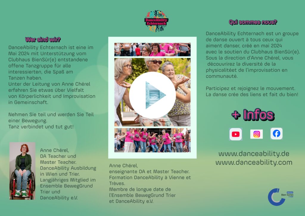 Info Flyer Clubhaus BienSure