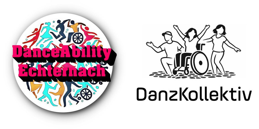 Picture shows both logos of DanceAbility Echternach and DanzKollektiv